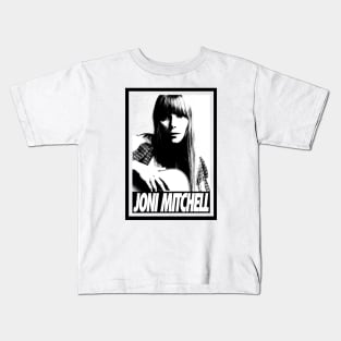 Joni Mitchell - Portrait retro Kids T-Shirt